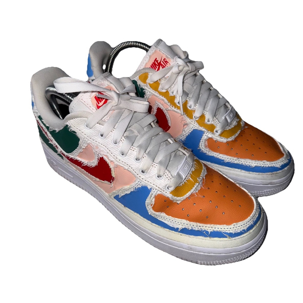 Nike Air Force 1 LX Tear Away White Low Top Womens Sneaker Size 10 CJ1650-101 - Picture 1 of 11